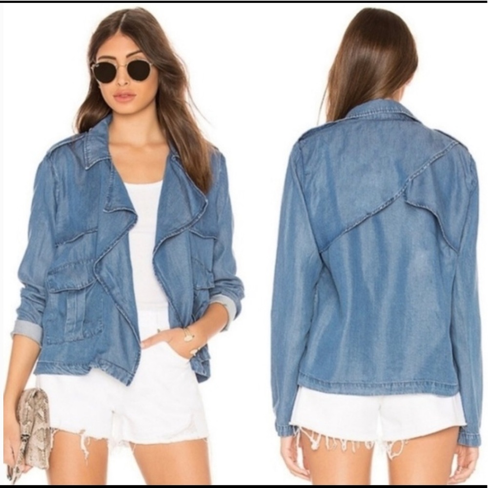 Splendid Chambray Utility Jacket